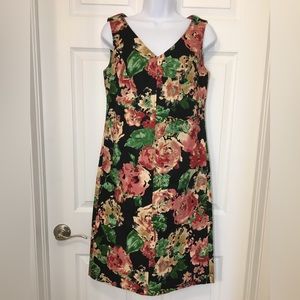 🛍️ SALE! TALBOTS Floral Denim Dress Sz 4
